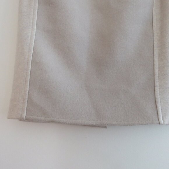 MAXMARA Cream Ecru Bone 100% Wool Two Tone Classic Pencil Skirt Sz EU 36 / US 4 - Picture 6 of 15